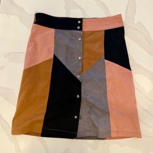Soaked In Luxury Patchwork Skirt